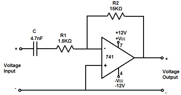 Op-amp circuit schematic